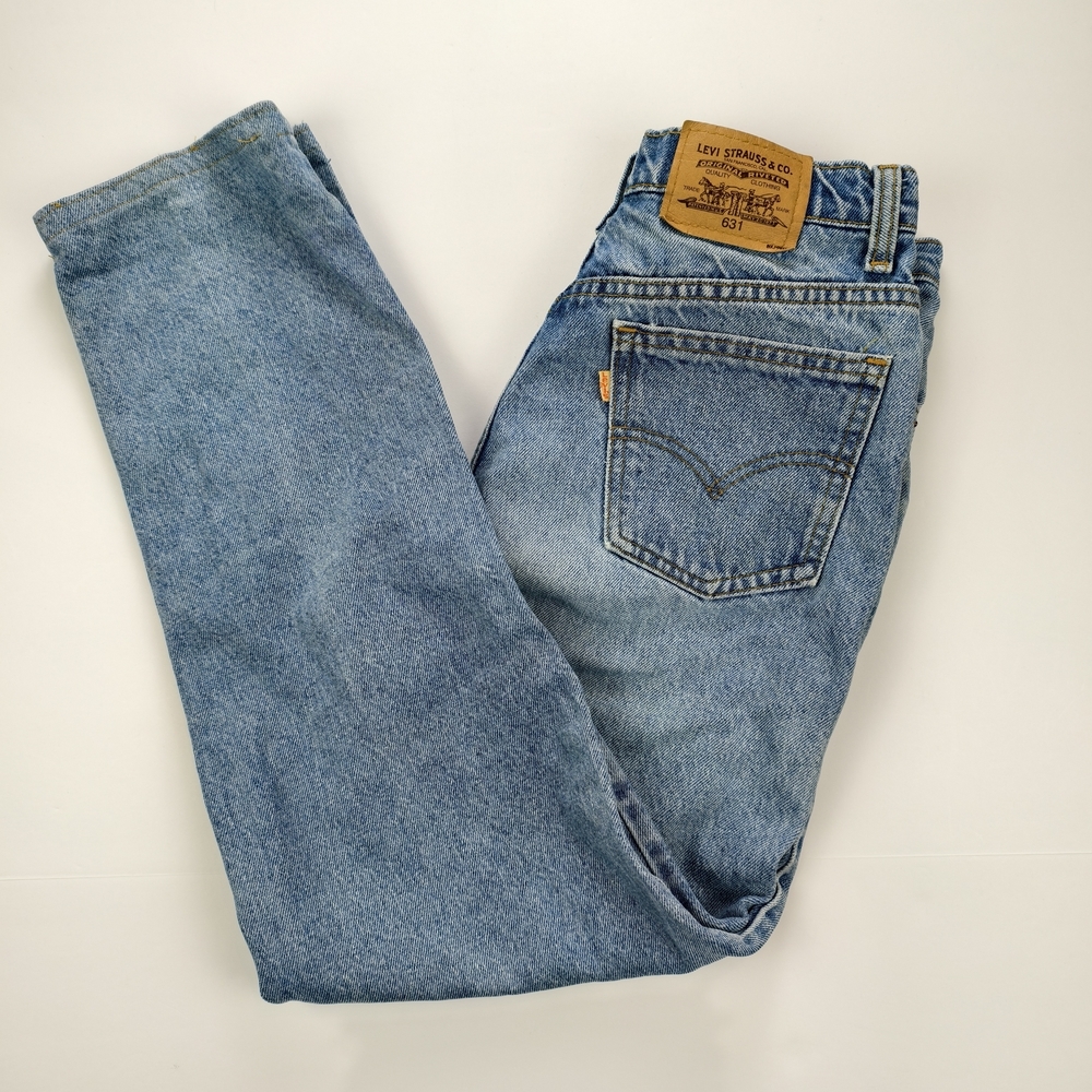 Levi’s 631 Women’s 29 Jeans Orange Tab 2010s Thick Fabric Light Wash Canada Made
